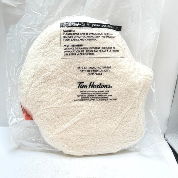 Tim Hortons Ghost Pillow Coffee Shop Canada Halloween NEW Sealed 2024 - Picture 3 of 8